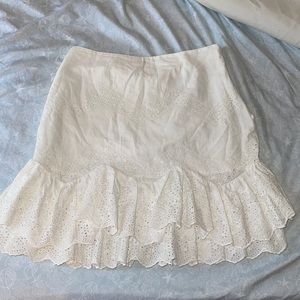 H&M ruffle mini skirt